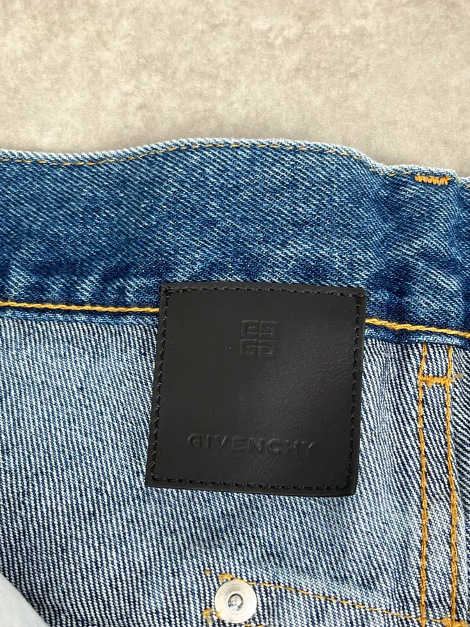 AW2023 Givenchy Indigo Blue Cargo Denim Jeans By Matthew Williams TBqRShG 13