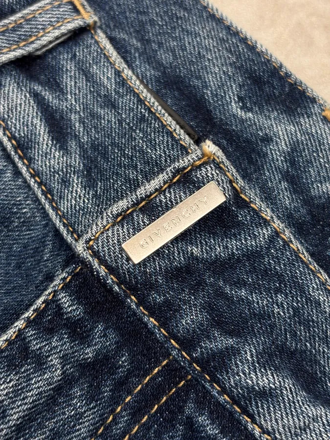 SS2022 Givenchy Loose Blue Denim Jeans omJnjBS 9