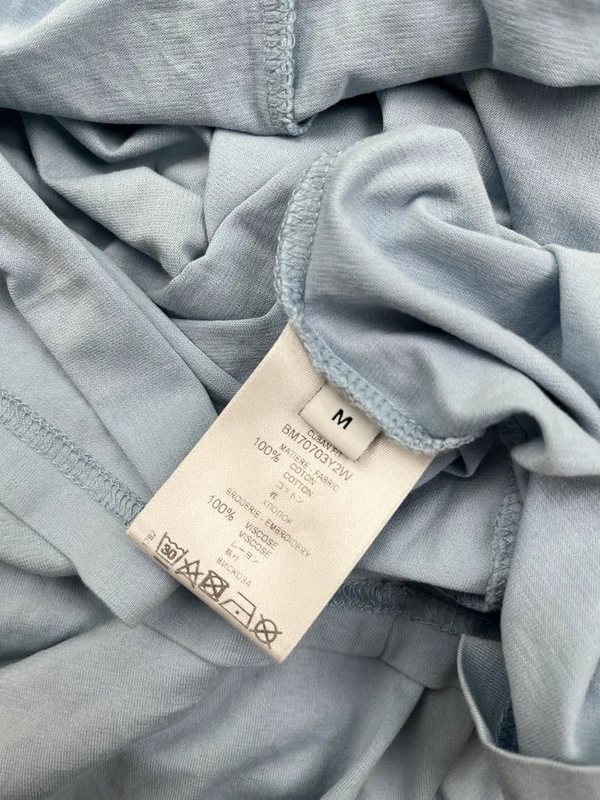 SS2020 Givenchy Light Blue Star Embroidered T-Shirt jDroFdG 8