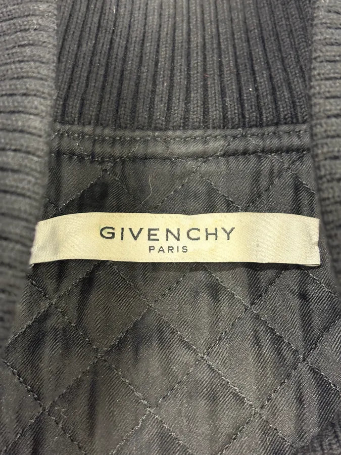 Givenchy Lion Hybrid Buttoned Bomber Leather Jacket pbEicJB 10