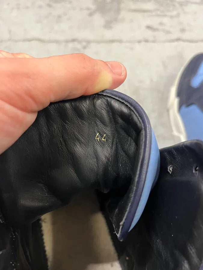 Givenchy Navy Blue Leather High-Top Sneaker Boots eiLoZWP 5