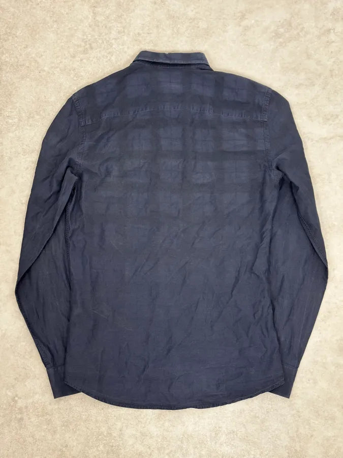 Givenchy Navy Checkered Classic Shirt   DdQUZAo 3