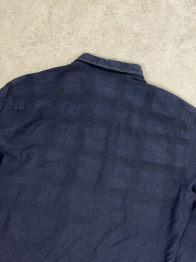 Givenchy Navy Checkered Classic Shirt   DdQUZAo 5