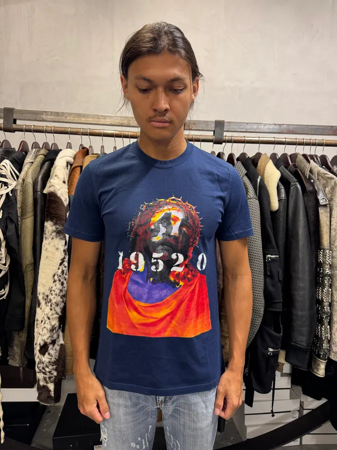 SS2016 Givenchy Navy Jesus T-Shirt by Riccardo Tisci WiCSfSh 1