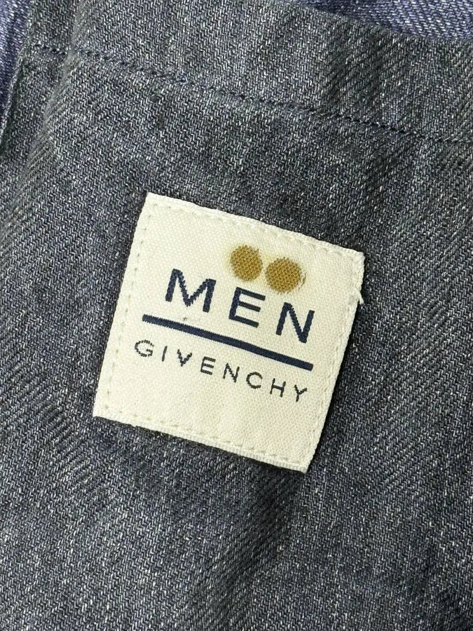 1990s Givenchy Navy Linen Trucker Jacket mHVwIuL 10