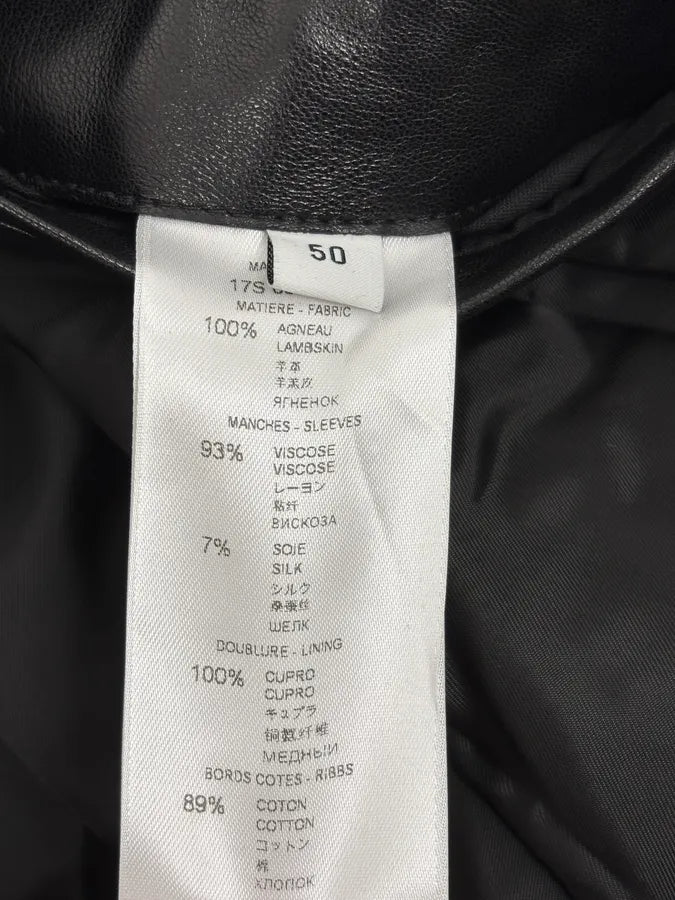 SS2017 Givenchy Navy Star Black Leather Bomber Jacket by Riccardo Tisci vQzUBLe 10