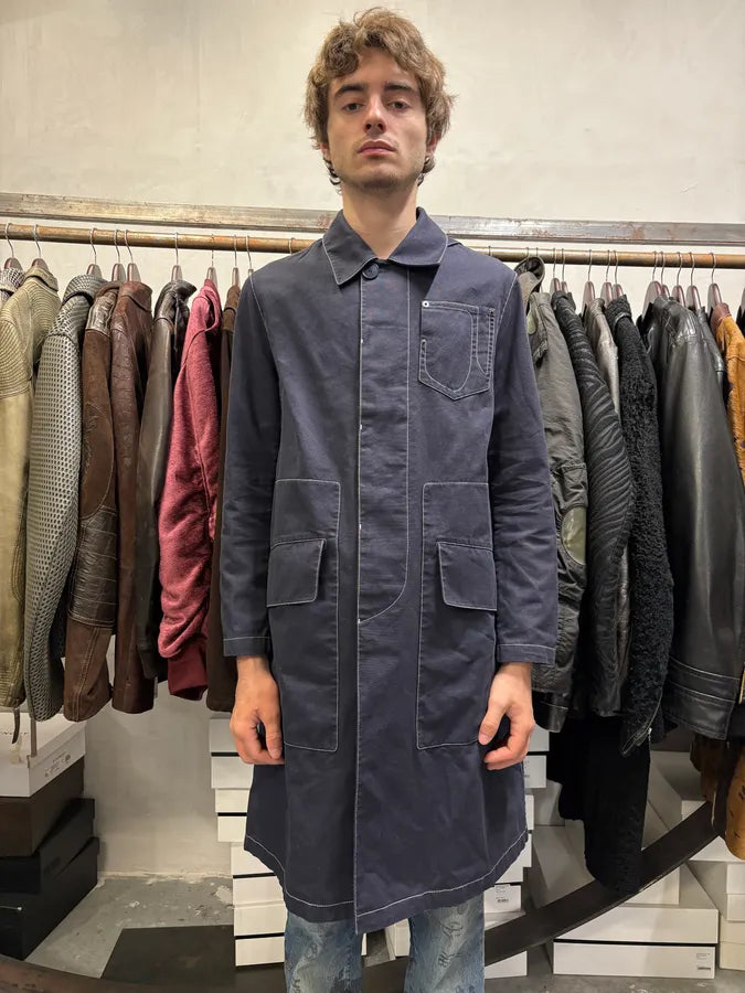 SS2016 Givenchy Navy Trench Long Jacket GhFODGx 2