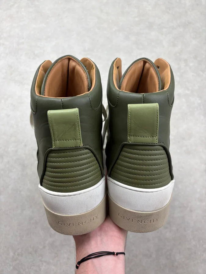 AW2014 Givenchy Olive Tyson High Leather Sneakers by Riccardo Tisci wtnpxCm 6