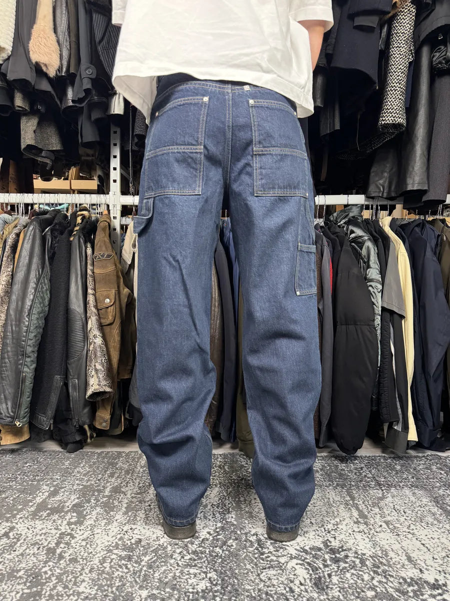 Givenchy Pantalon carpenter en denim - Indigo Blue - 34 kXGEeSF 3