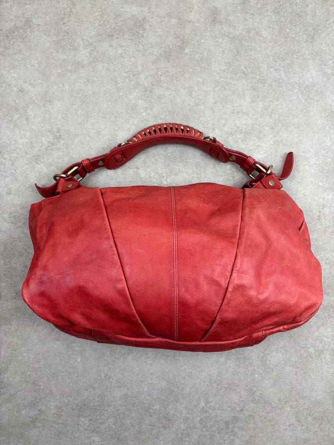 Givenchy Pink Coral Leather Braided Handle Hobo Bag opdcCmp 11