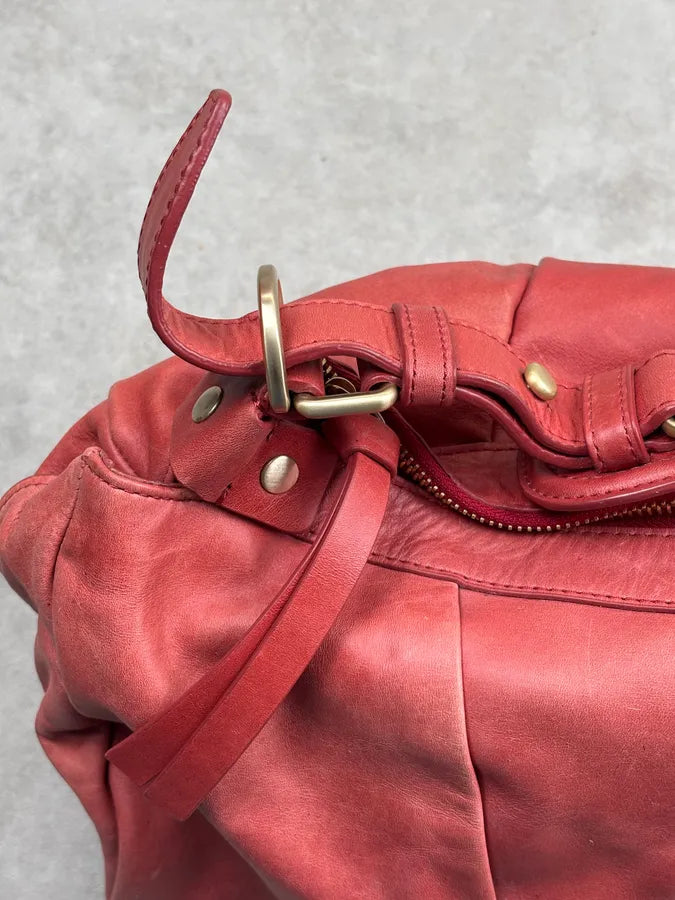 Givenchy Pink Coral Leather Braided Handle Hobo Bag opdcCmp 8