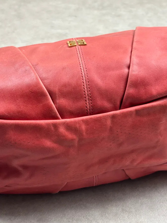 Givenchy Pink Coral Leather Braided Handle Hobo Bag opdcCmp 9