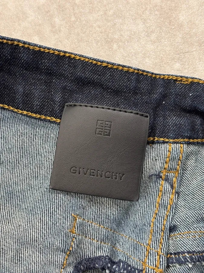 AW2022 Givenchy Raw Brut Denim Jeans  uRhoDdK 11