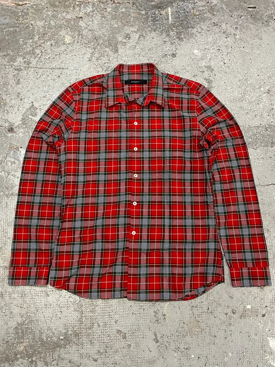 Givenchy Red Checked Old School Shirt (M) ZXMTeJv 0