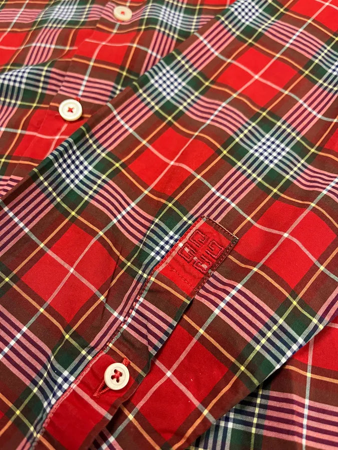 Givenchy Red Checked Old School Shirt (M) ZXMTeJv 6