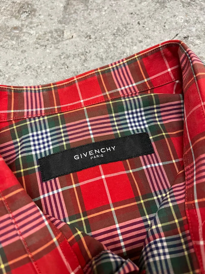 Givenchy Red Checked Old School Shirt (M) ZXMTeJv 9