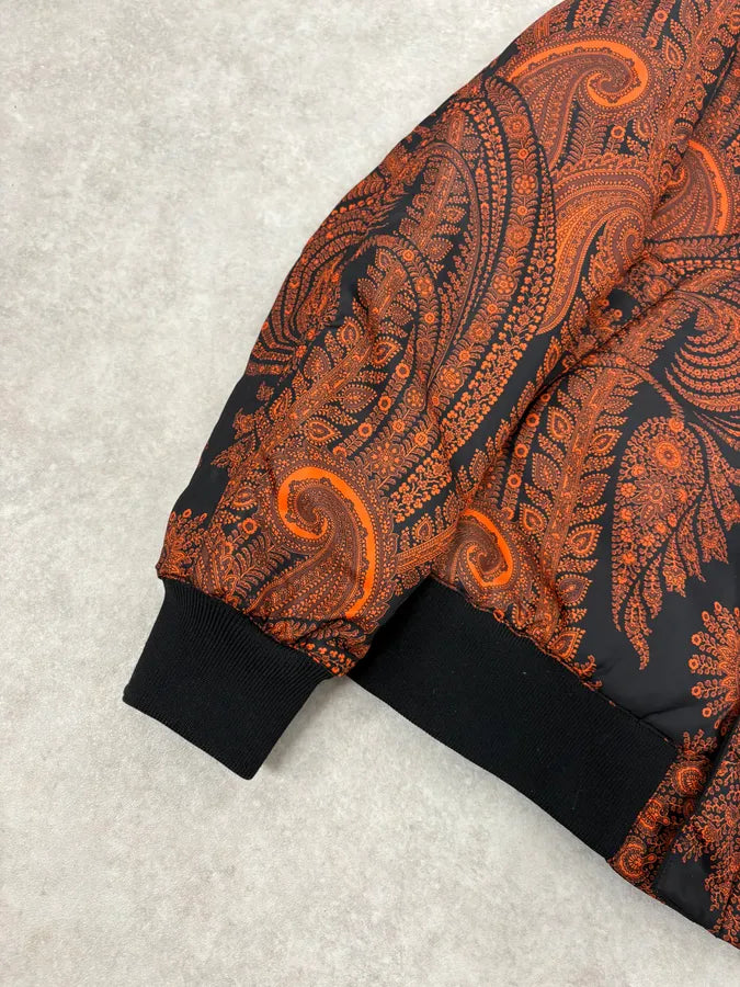 Givenchy Reversible Presley Black & Orange Nylon Bomber Jacket by Riccardo Tisci UyByyXq 9