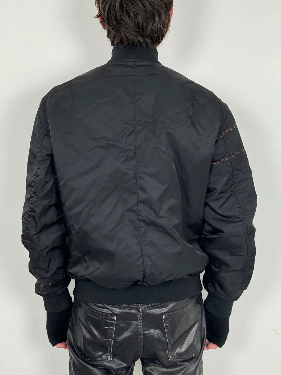 Givenchy Reversible Presley Black & Orange Nylon Bomber Jacket by Riccardo Tisci UyByyXq 5