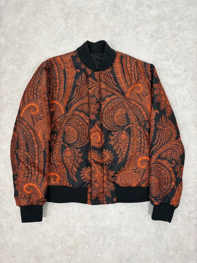 Givenchy Reversible Presley Black & Orange Nylon Bomber Jacket by Riccardo Tisci UyByyXq 1
