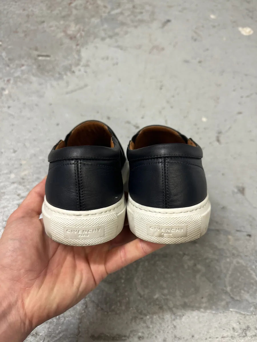 Givenchy Rottweiler Dog Black Leather Slip On Shoes NNoLjtC 7