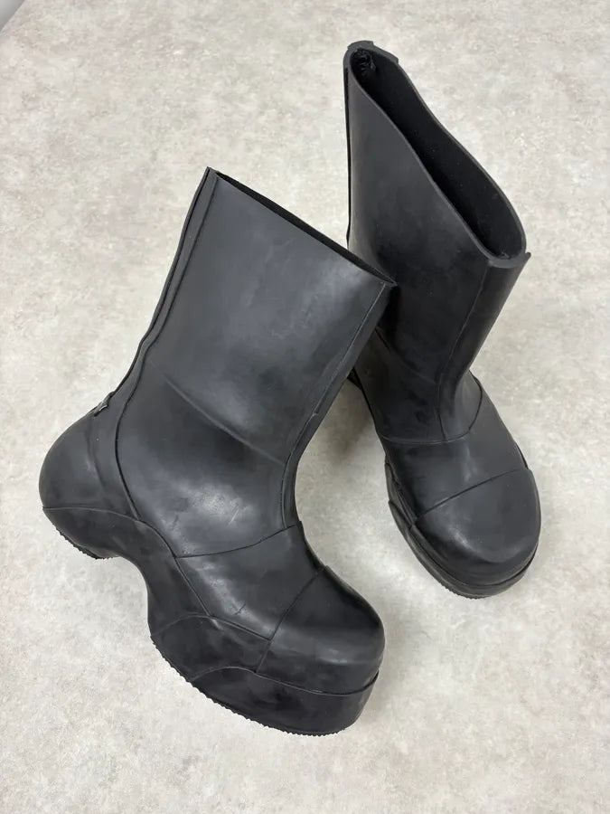 Givenchy Rubber Ankle Black Rain Boots mpUyLKx 4