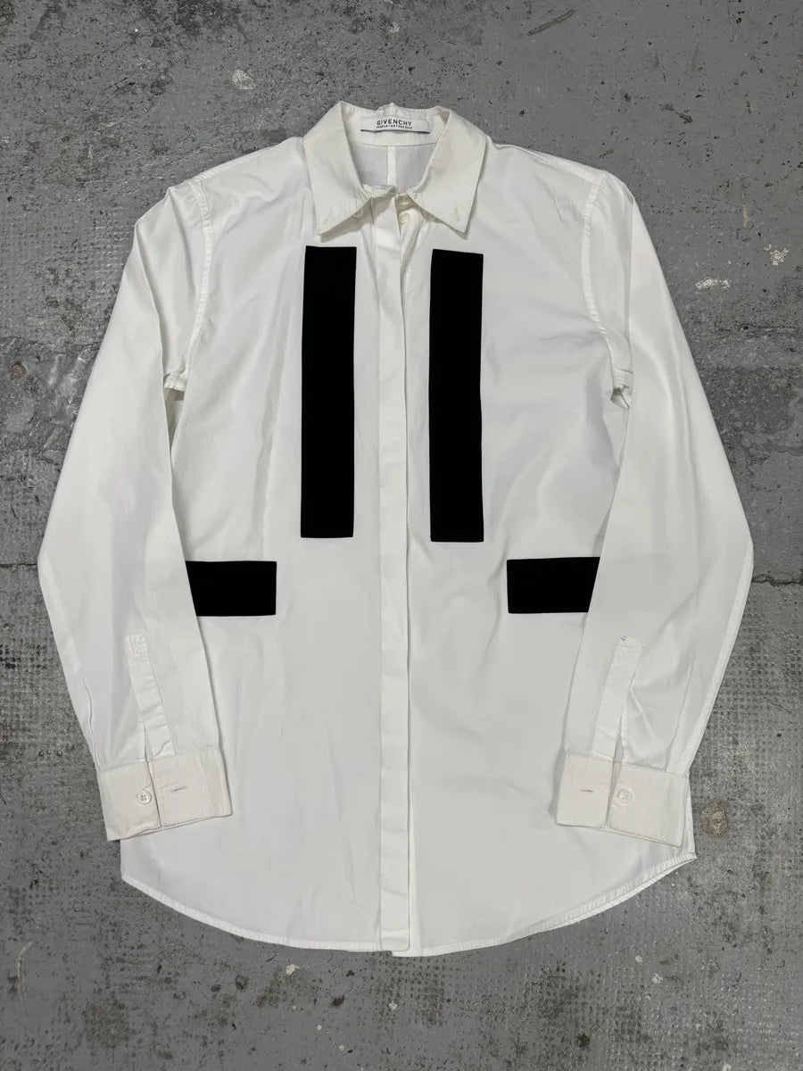 SS2015 Givenchy Sample White & Black Contemporary Sample Shirt MDSlZhG 0