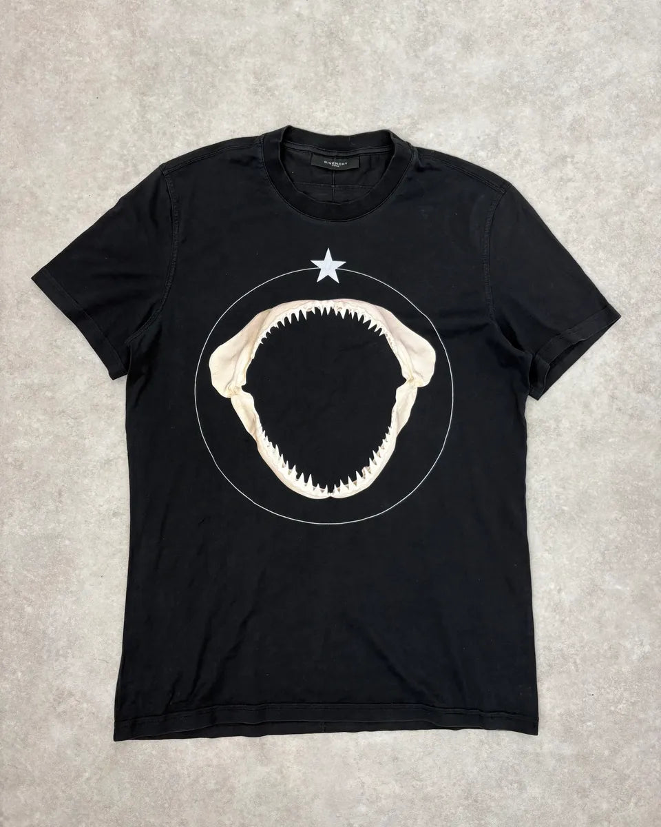 SS2013 Givenchy Shark Jaw Black T-Shirt by Ricardo Tisci PLUMHxC 0