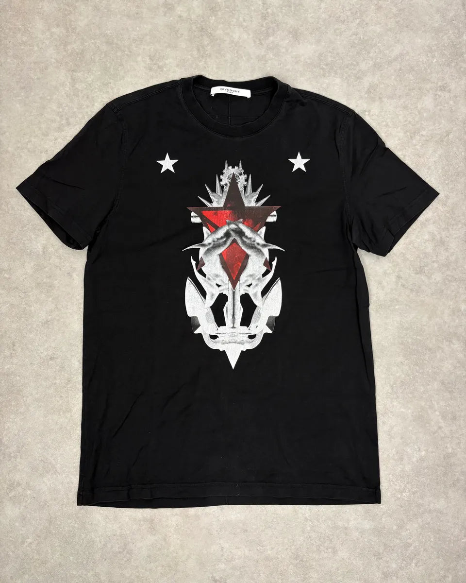 SS2015 Givenchy Star Modern Abstract Black T-Shirt by RIccardo Tisci cgZPrlW 0