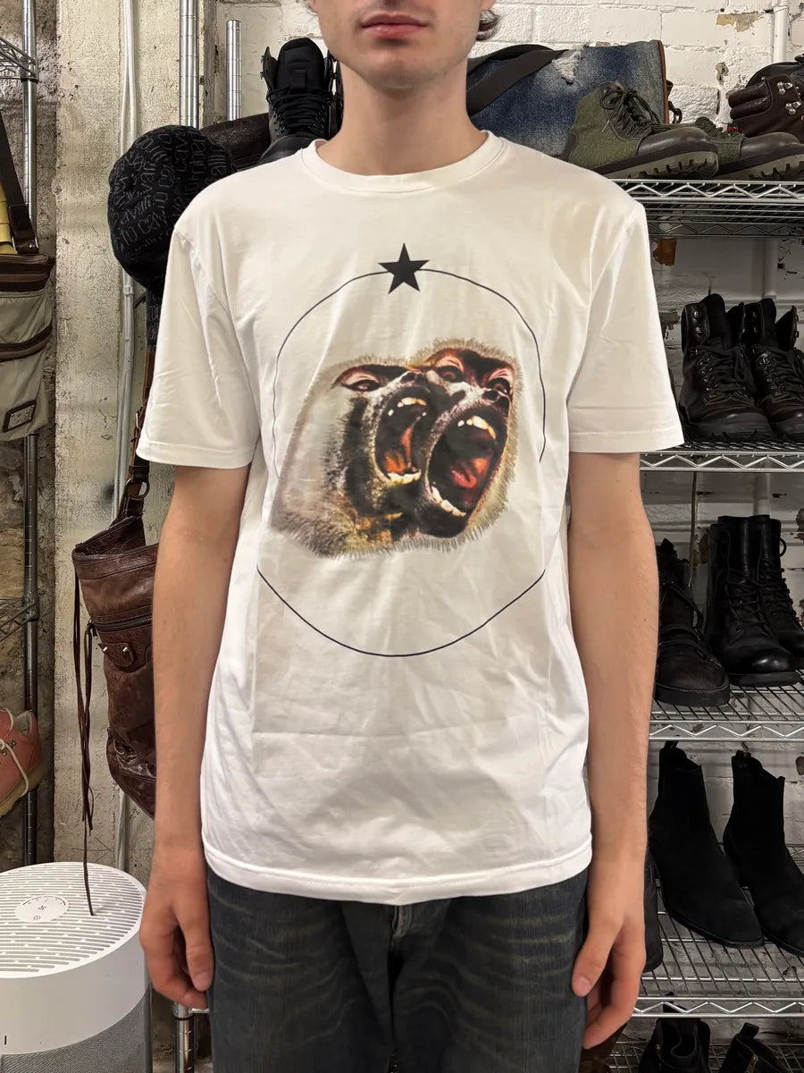 SS2016 Givenchy Star Cuban Monkey White T-Shirt ZJgdDCu 1