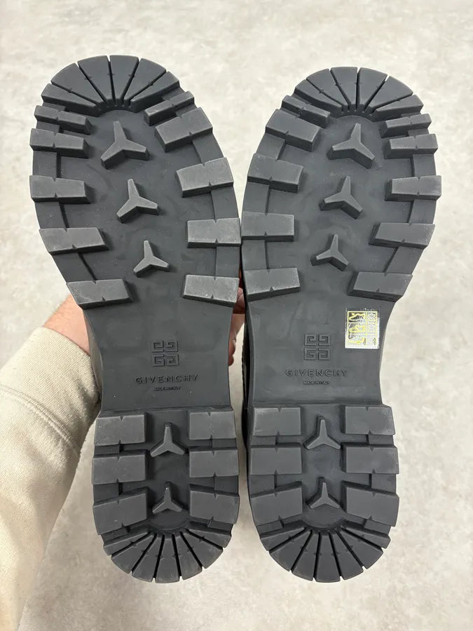 Givenchy 4G Storm Calf Leather Black Lace Up Boots OAZErkM 7