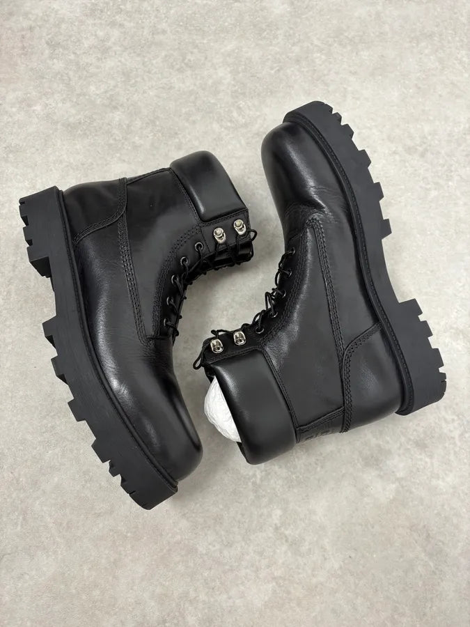 Givenchy 4G Storm Calf Leather Black Lace Up Boots OAZErkM 5
