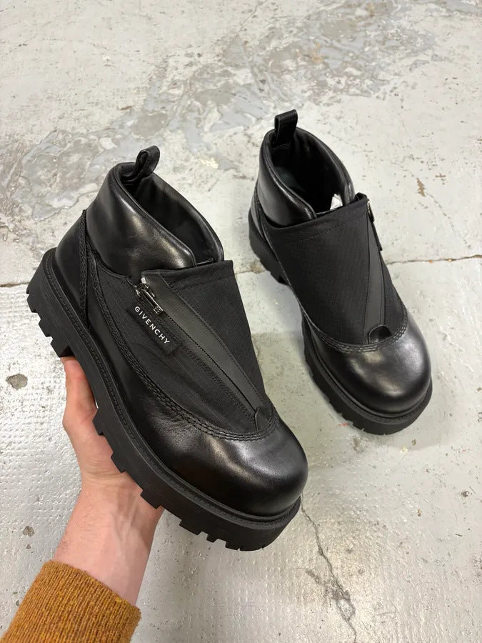Givenchy Black Storm Zip-Up Ankle Boots gfrSgOa 0