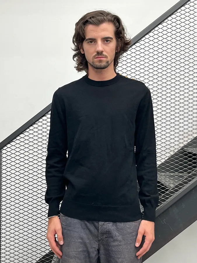Givenchy Uniform Black Gold Buttons Sweater jRDrvQc 1