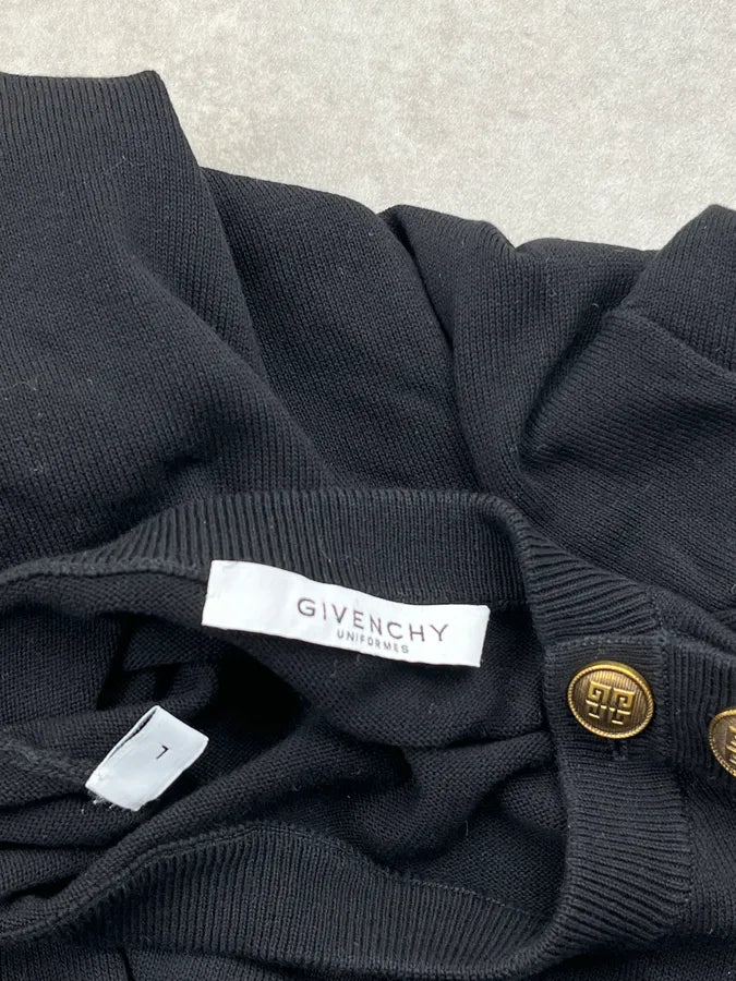 Givenchy Uniform Black Gold Buttons Sweater jRDrvQc 9
