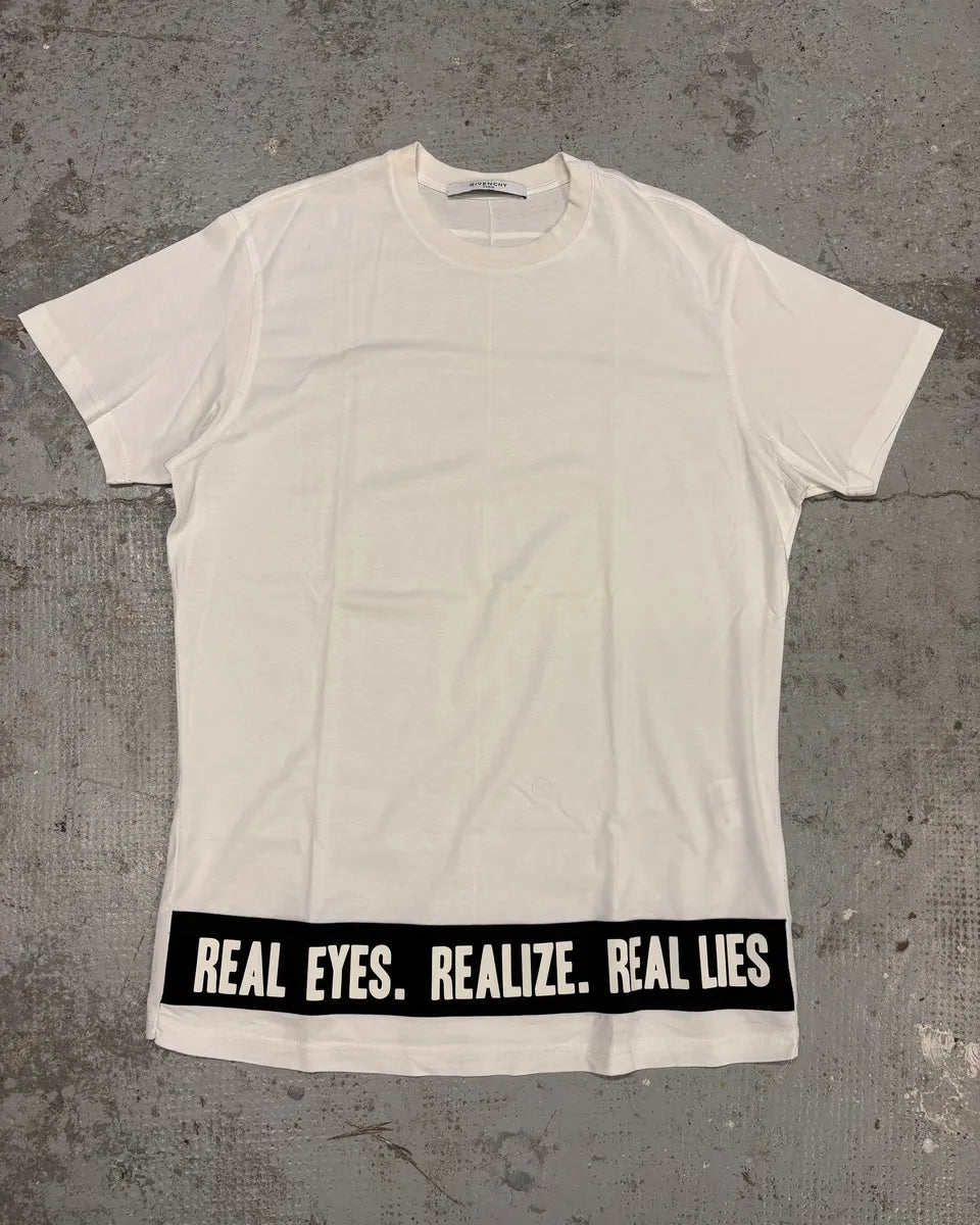 SS2017 Givenchy White Black Words T-Shirt by Riccardo Tisci YOcDVnq 2