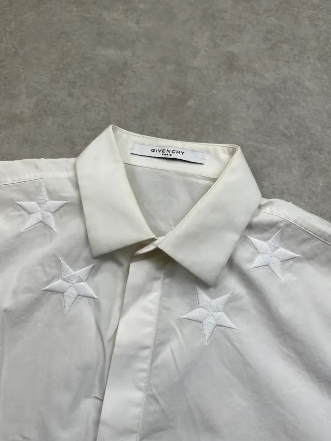 SS2017 Givenchy White Star Embroidered Shirt by Riccardo Tisci kRFWIvm 7