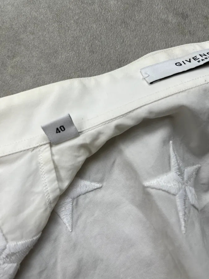 SS2017 Givenchy White Star Embroidered Shirt by Riccardo Tisci kRFWIvm 11