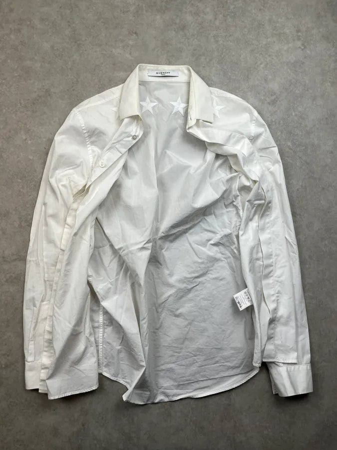 SS2017 Givenchy White Star Embroidered Shirt by Riccardo Tisci kRFWIvm 6