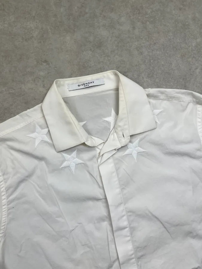 SS2017 Givenchy White Star Embroidered Shirt by Riccardo Tisci kRFWIvm 4