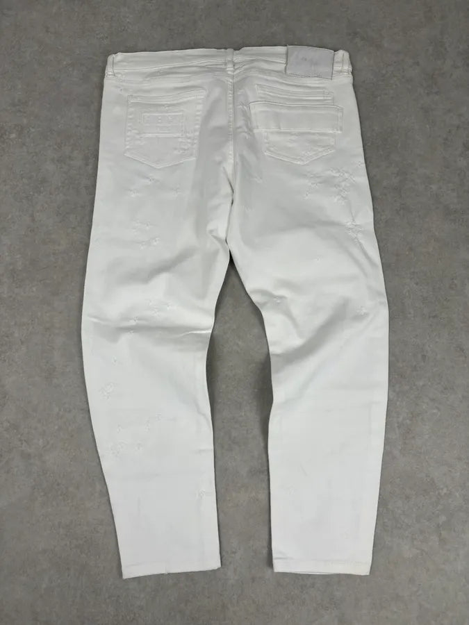 2010s Givenchy White Distressed Denim Jeans zpZacdZ 5