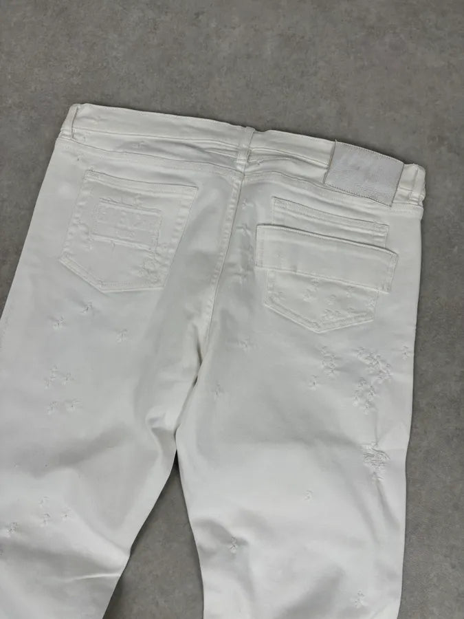 2010s Givenchy White Distressed Denim Jeans zpZacdZ 6