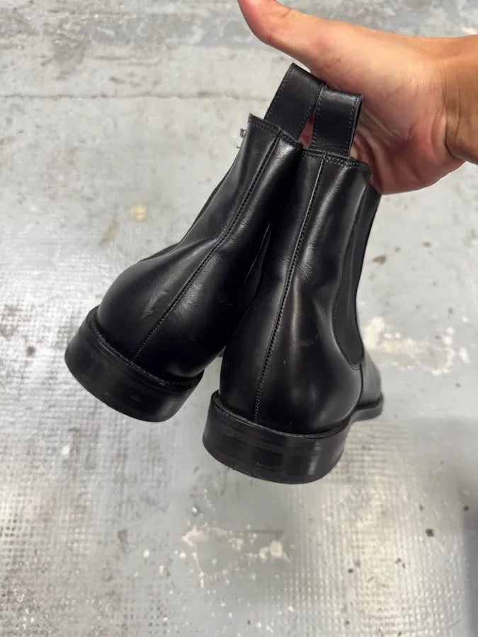 Givenchy White Star Black Leather Chelsea Boots by Riccardo Tisci KSxIhxR 5