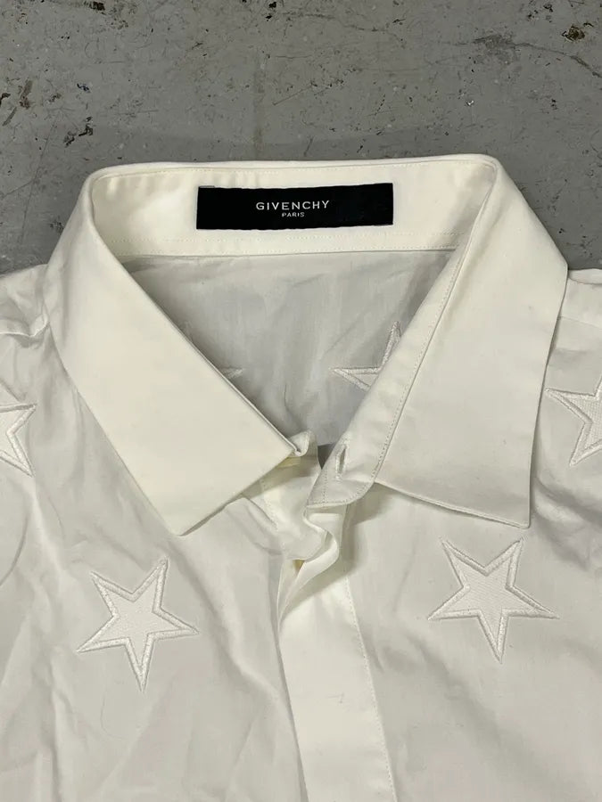 Givenchy White Stars Angel Shirt CyLNpHr 5