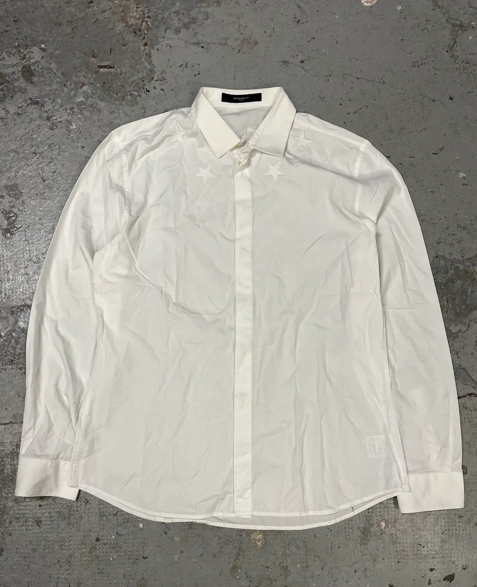 Givenchy White Stars Angel Shirt CyLNpHr 0