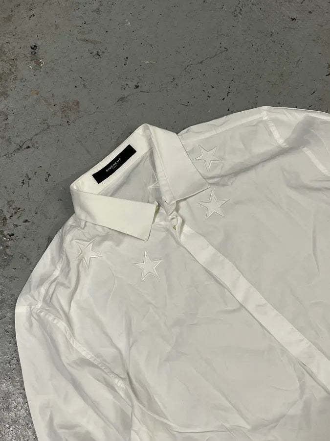 Givenchy White Stars Angel Shirt CyLNpHr 4