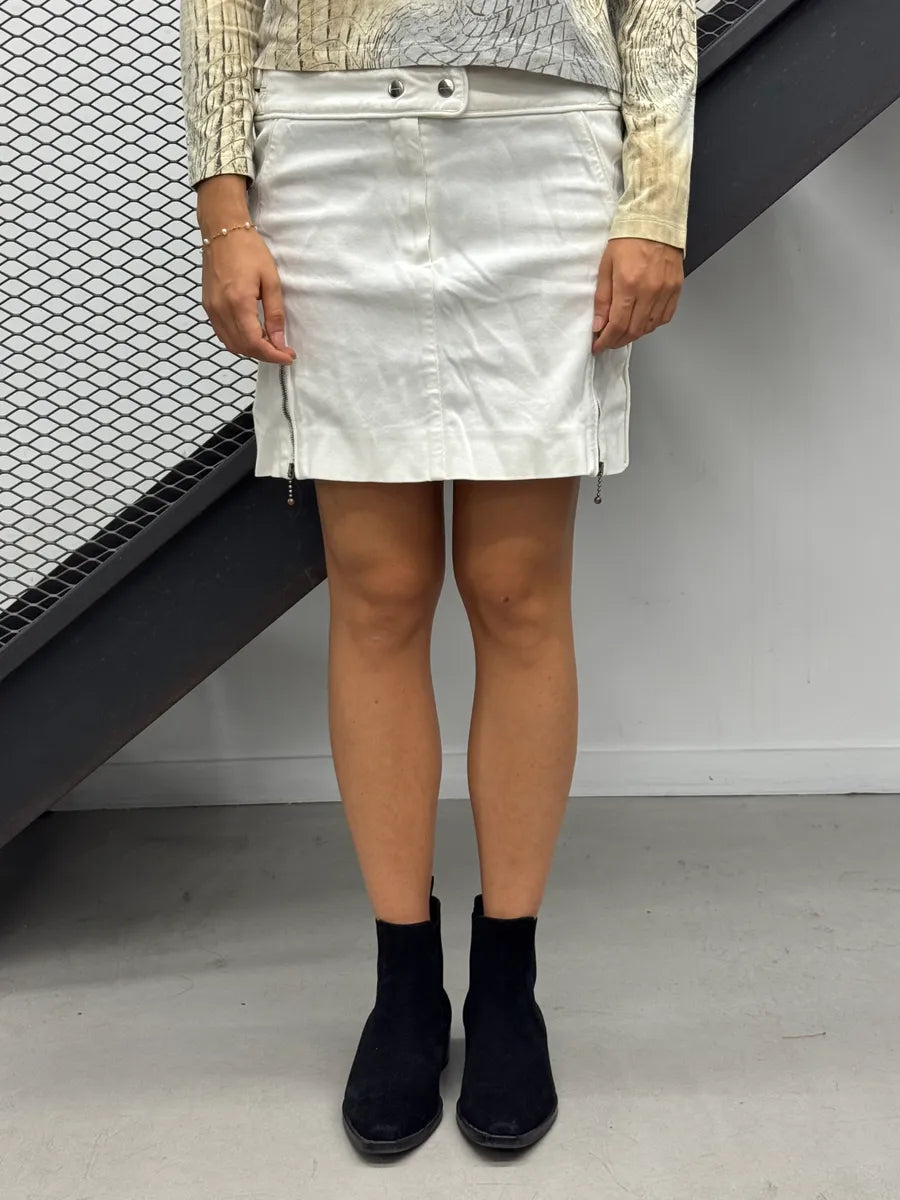 Givenchy Zip White Mini Skirt JghhIFD 1