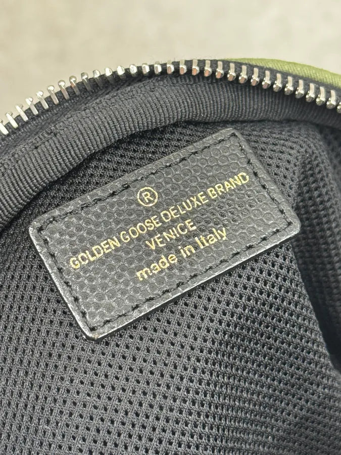 Golden Goose Black & Olive Tiger Camo Travel Bag HtoDtRA 13