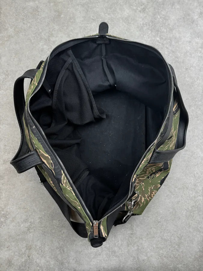 Golden Goose Black & Olive Tiger Camo Travel Bag HtoDtRA 11