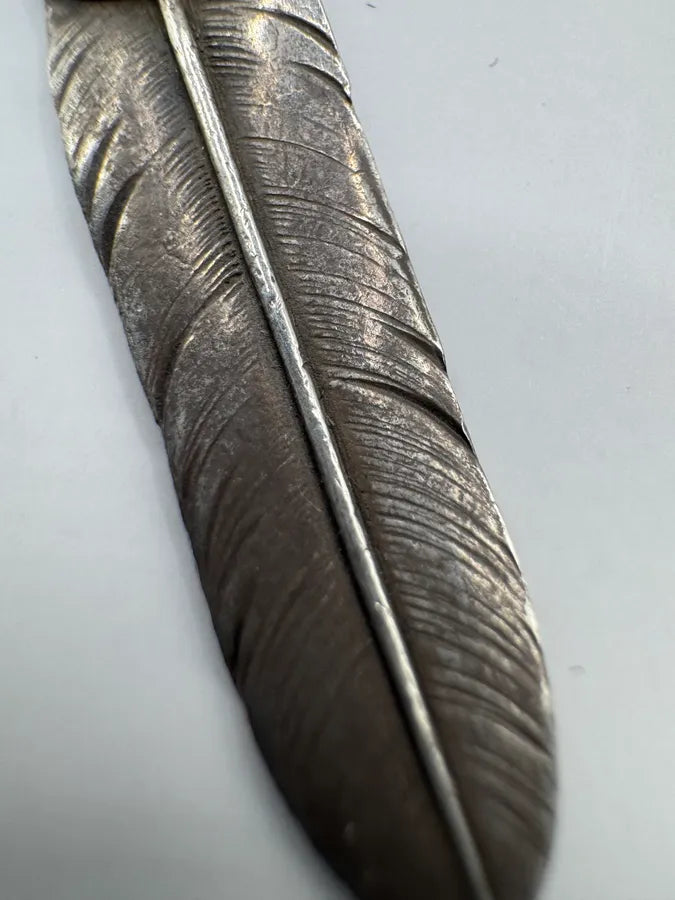 Goro’s Gold Top Heart Wheel Feather Silver Pendant vHTtkZQ 6