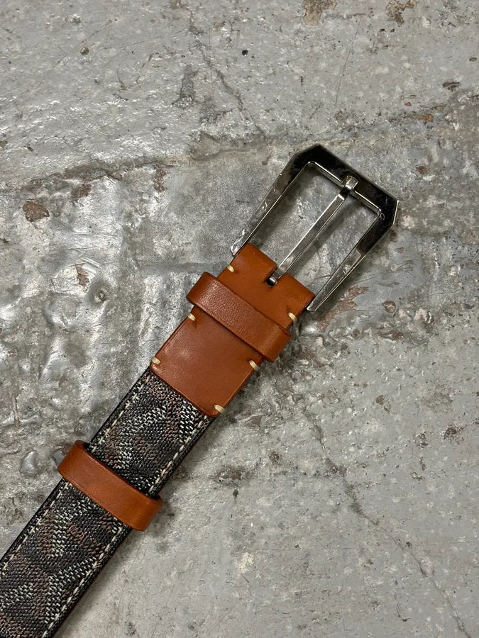 Goyard Grey Signature Leather Belt vQtzBoy 6